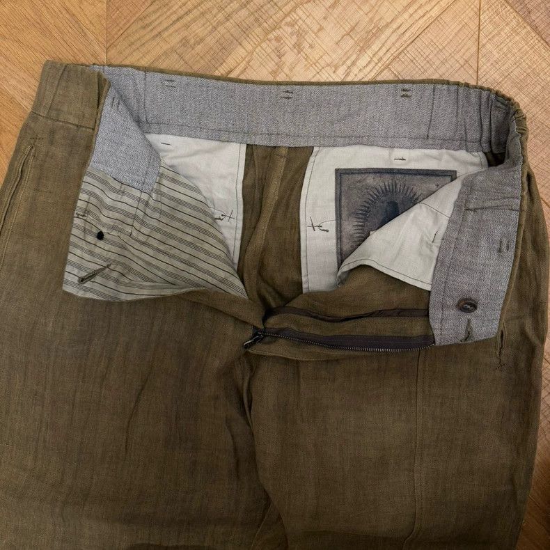 Ziggy Chen Ziggy Chen Linen Cropped Trousers Size US 32 / EU 48 - 4 Thumbnail