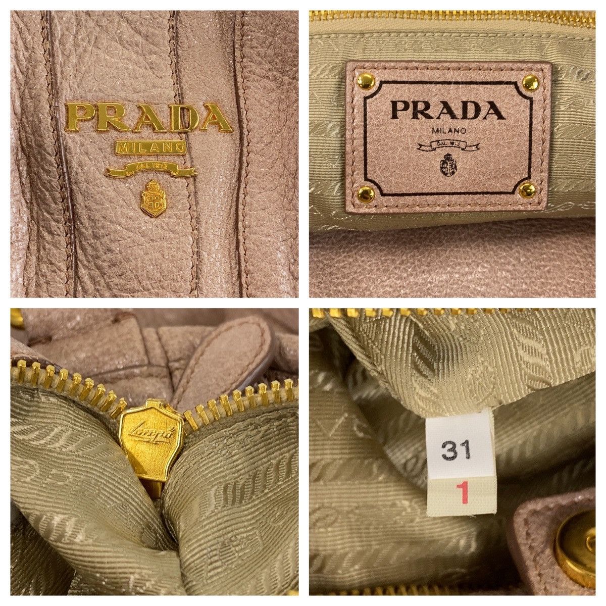 Prada Prada Leather 2way Bag Leather Shoulder Bag