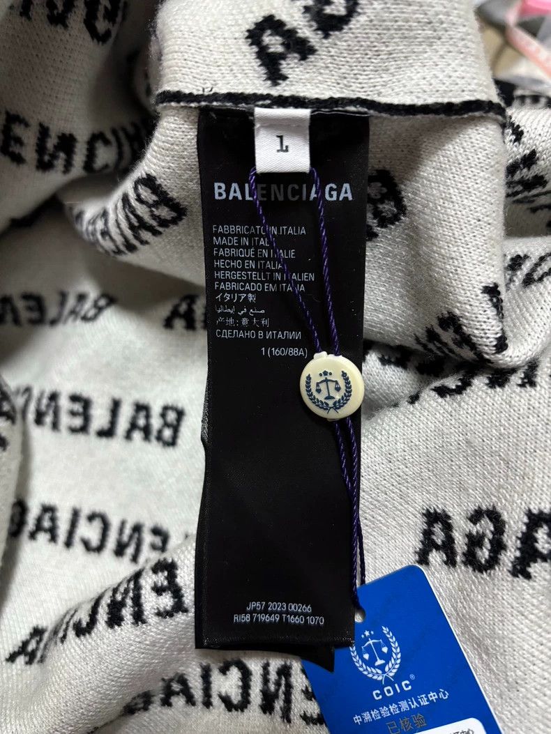 Balenciaga Balenciaga Logo Print Open Cardigan Size US M / EU 48-50 / 2 - 4 Thumbnail
