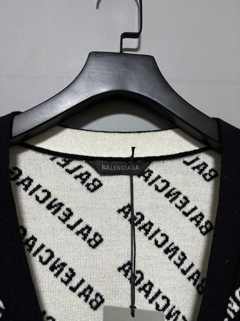Balenciaga Balenciaga Logo Print Open Cardigan Size US M / EU 48-50 / 2 - 3 Thumbnail