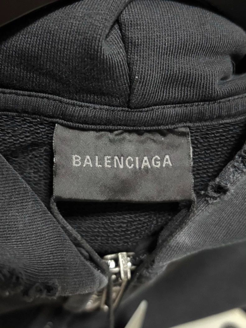 Balenciaga New Balenciaga Logo Zip Hoodie Jacket Size US XS / EU 42 / 0 - 3 Thumbnail