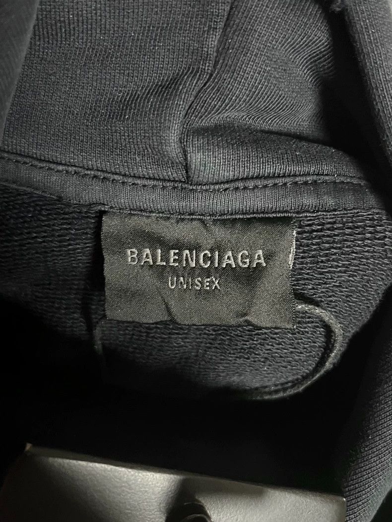 Balenciaga Balenciaga Logo Hoodie in Black Color Size US M / EU 48-50 / 2 - 3 Thumbnail