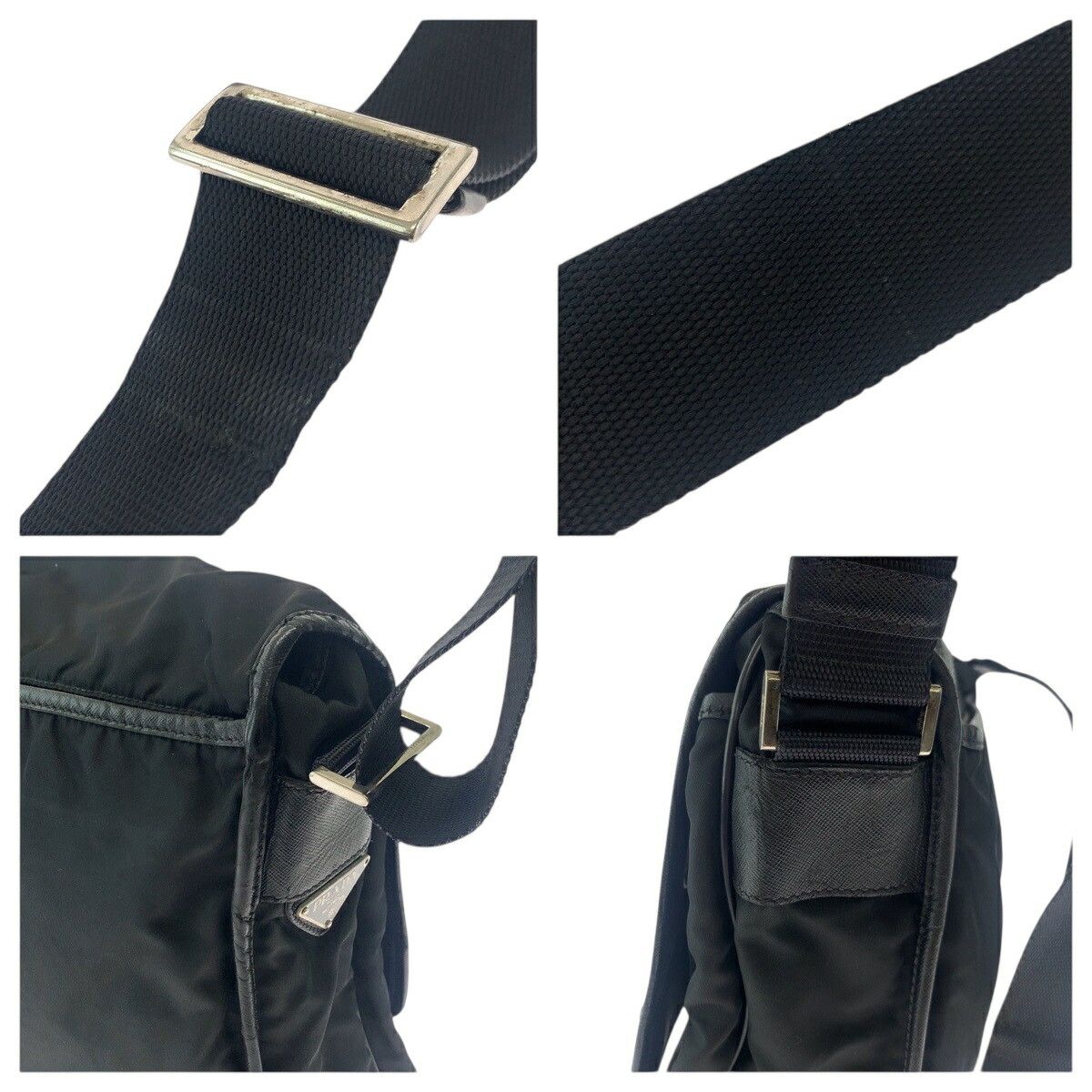Prada Prada Prada Tessuto Triangle Logo Plate Nylon Shoulder Bag Others Shoulder Bag V166 DUTY FREE for USA Size ONE SIZE - 4 Thumbnail