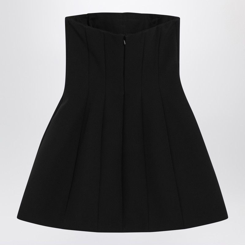 Max Mara Max Mara Pianoforte Black Bustier Dress In Sablé Size M / US 6-8 / IT 42-44 - 2 Thumbnail