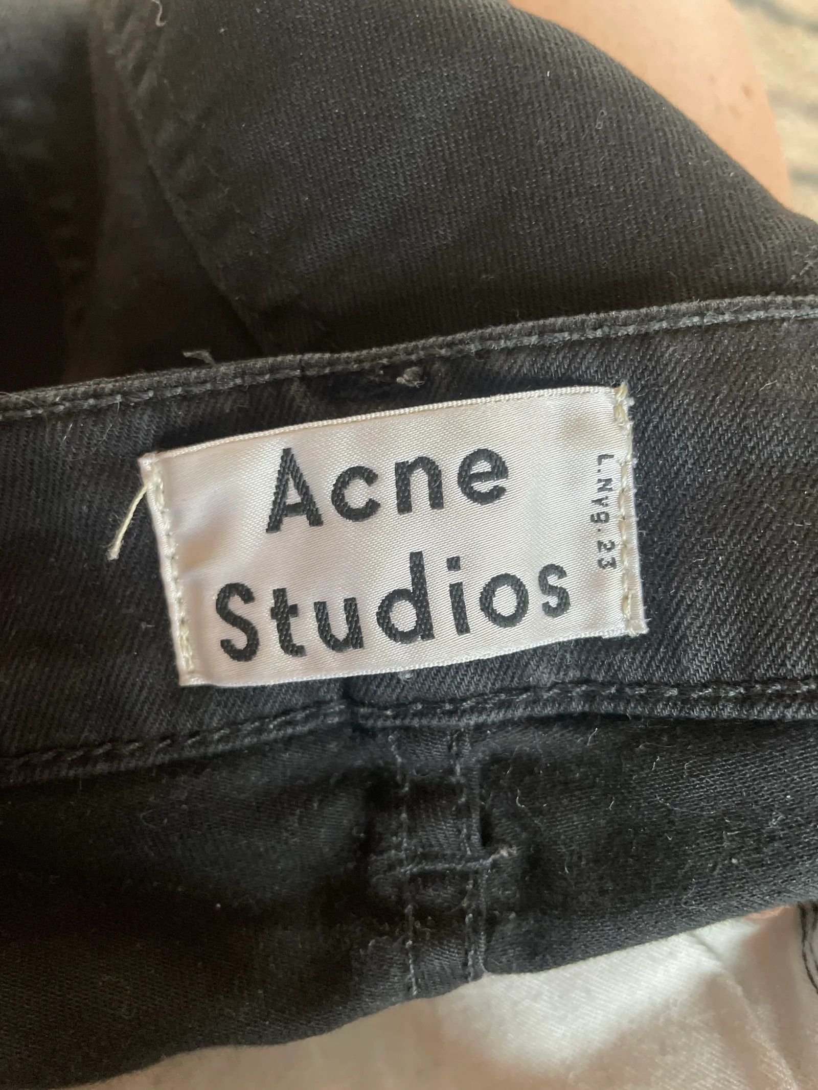 Acne Studios Acne Studios Jet black Jeans Size 27" / US 4 / IT 40 - 2 Thumbnail