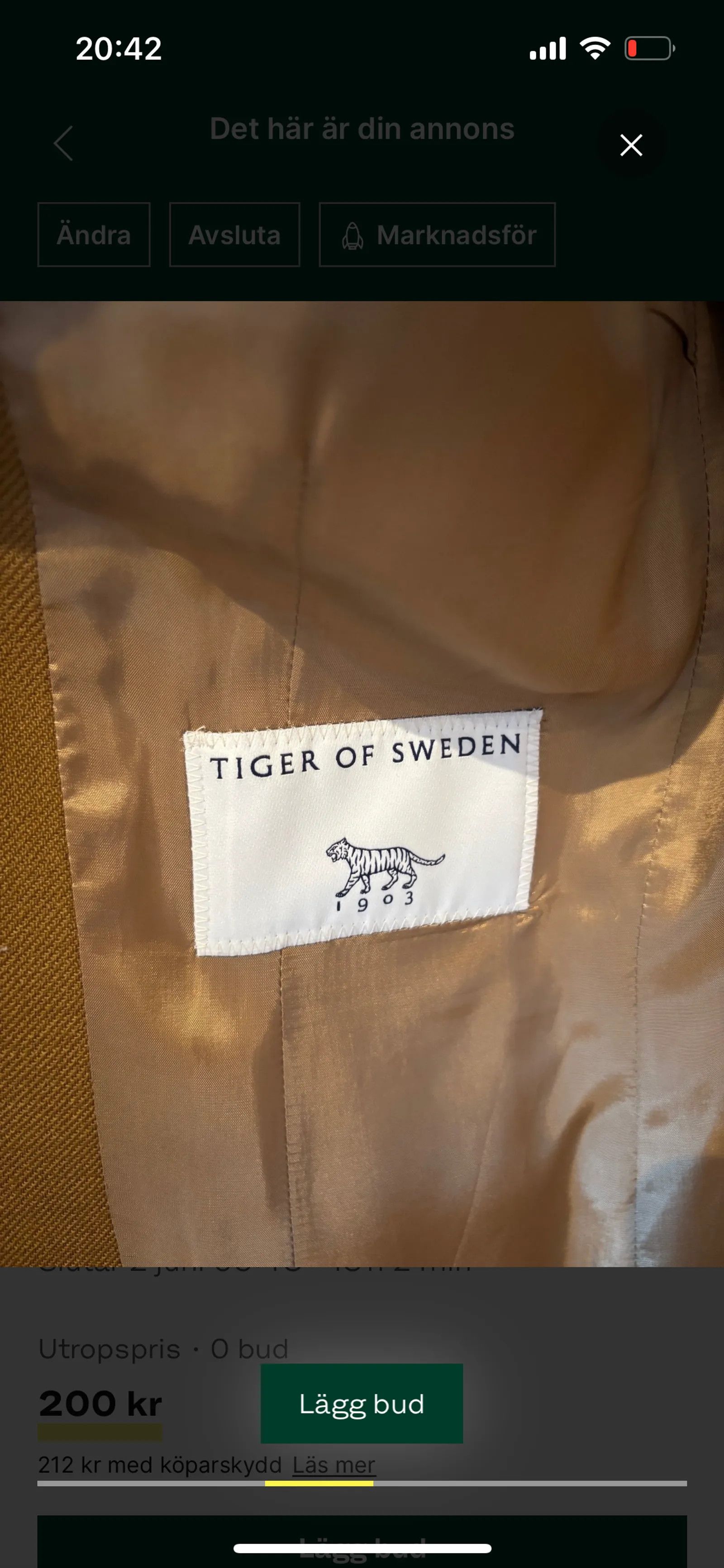 Tiger of Sweden Tiger of Sweden Blazing Blazer Size S / US 4 / IT 40 - 2 Thumbnail