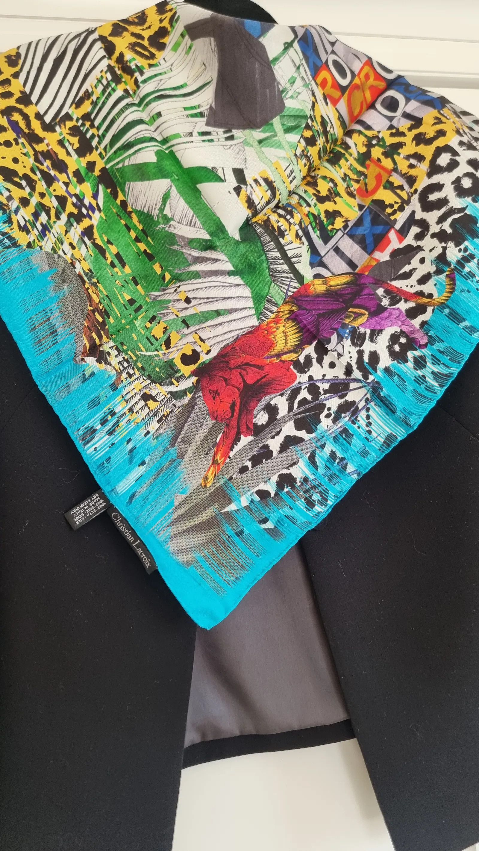 Designer DESIGNER CHRISTIAN LACROIX SIDEN SJAL Scarf Size ONE SIZE - 4 Thumbnail