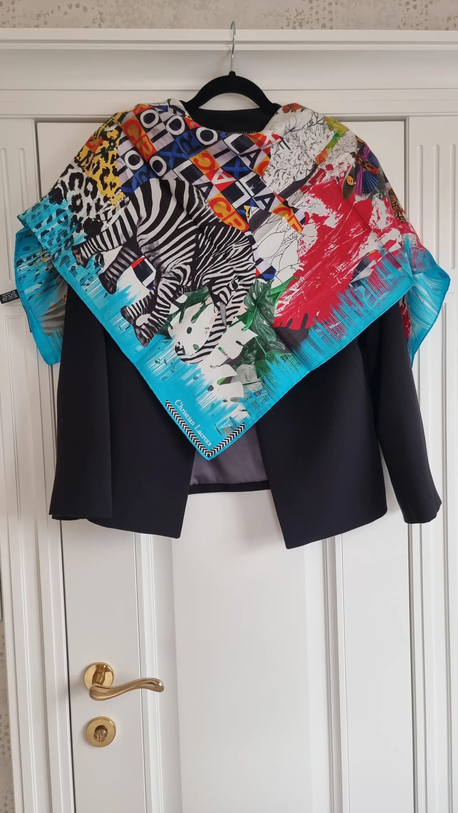 Designer DESIGNER CHRISTIAN LACROIX SIDEN SJAL Scarf Size ONE SIZE - 5 Thumbnail