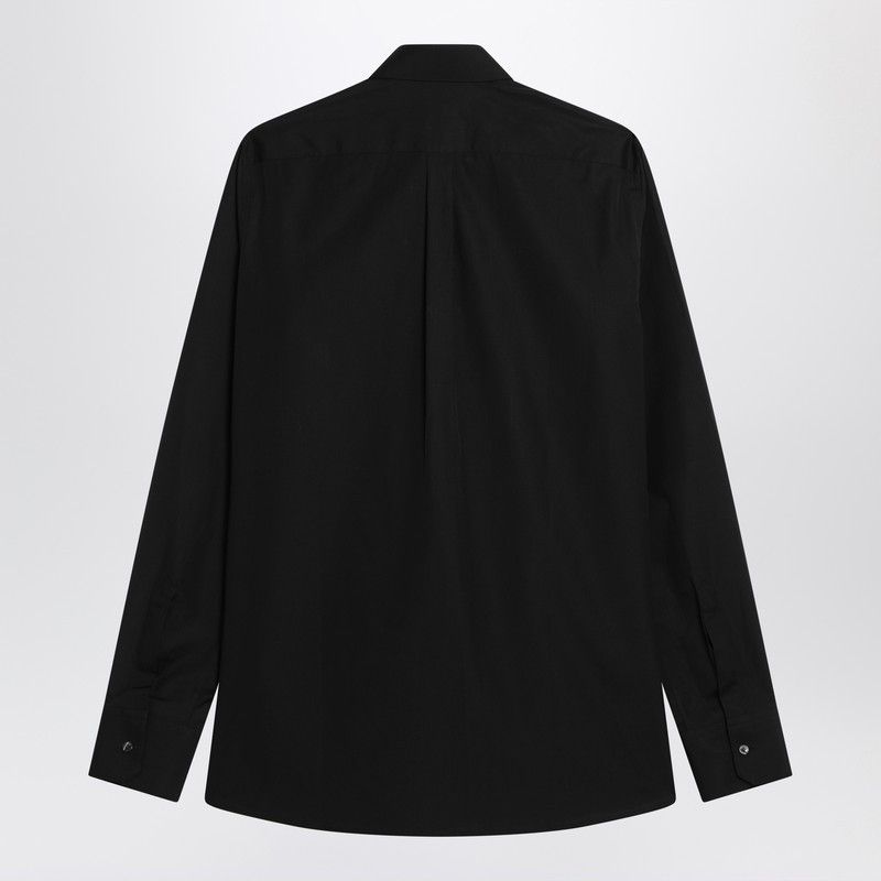 Dolce & Gabbana Dolce&Gabbana Black Cotton Shirt Size US L / EU 52-54 / 3 - 2 Thumbnail