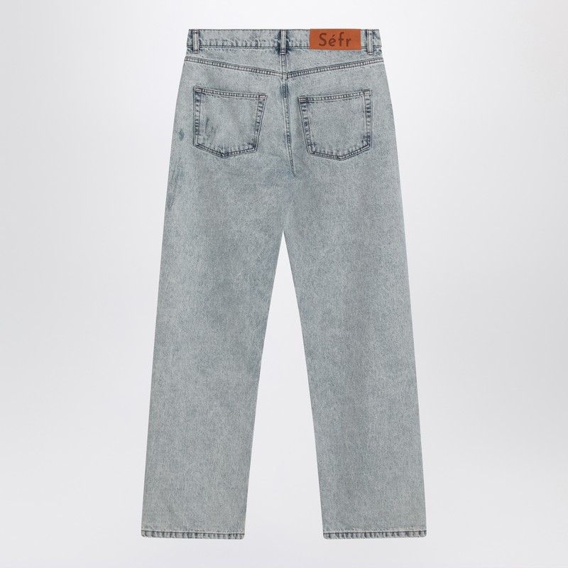 Sefr Sefr Light Blue Distressed Jeans Size US 32 / EU 48 - 2 Thumbnail