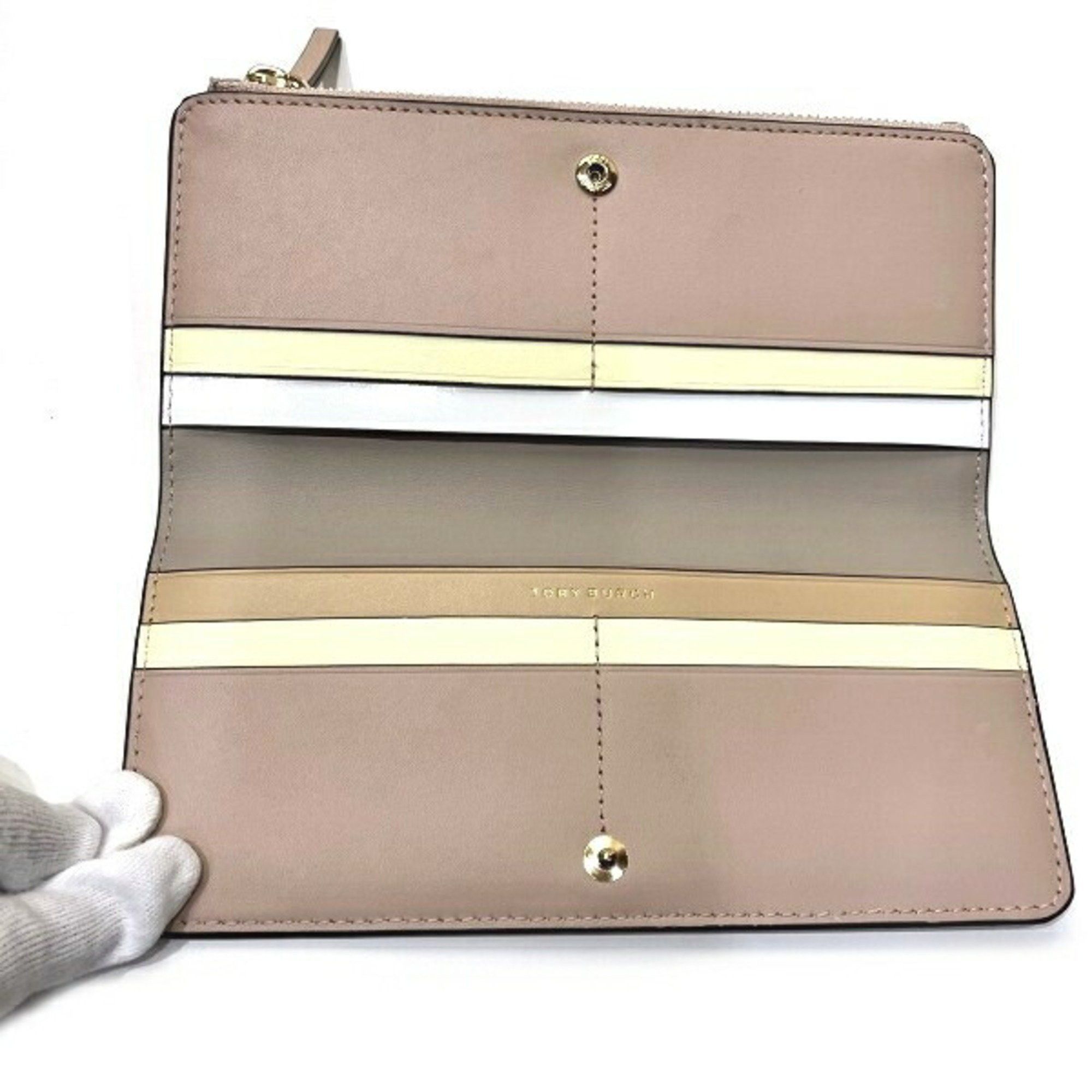 Tory Burch Tory Burch Robinson Pebbled Zip Wallet 87161 Long for Women Size ONE SIZE - 3 Thumbnail