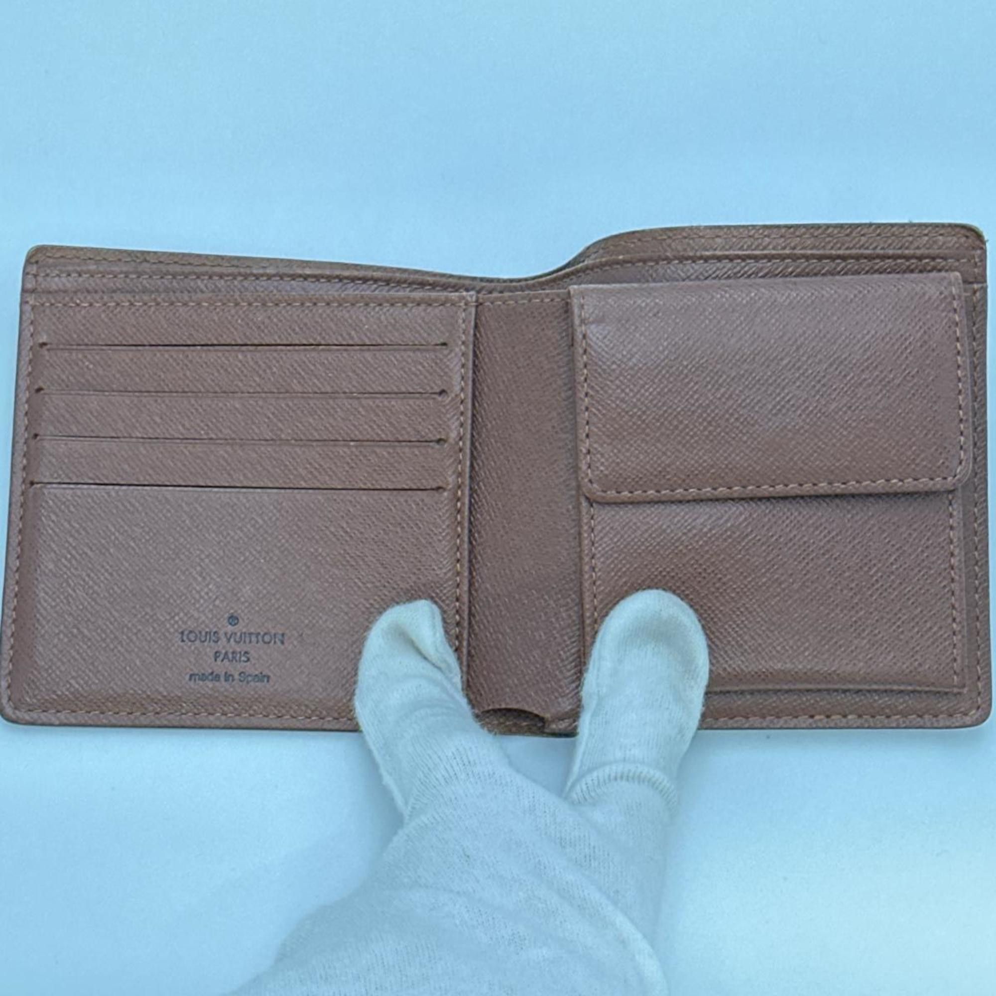 Louis Vuitton Louis Vuitton Bi-fold Wallet Monogram Portefeuille Marco Canvas M61675 Brown Size ONE SIZE - 9 Thumbnail