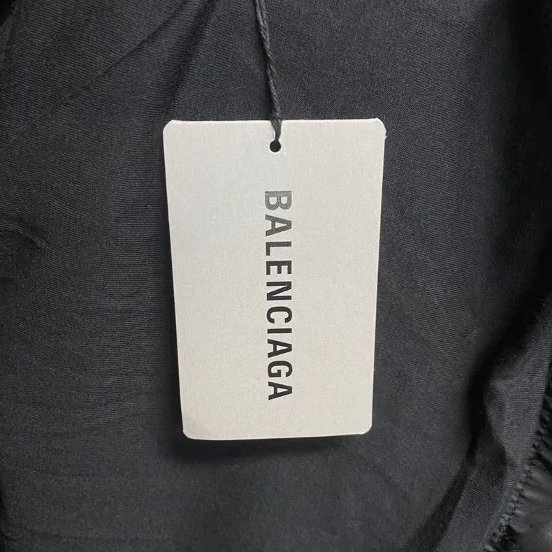Balenciaga Balenciaga Black Logo Rain Jacket Size US XS / EU 42 / 0 - 5 Thumbnail
