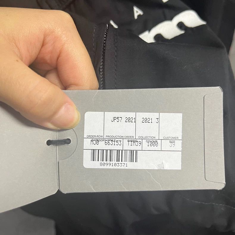 Balenciaga Black Balenciaga Logo Windbreaker Jacket Size US M / EU 48-50 / 2 - 5 Thumbnail