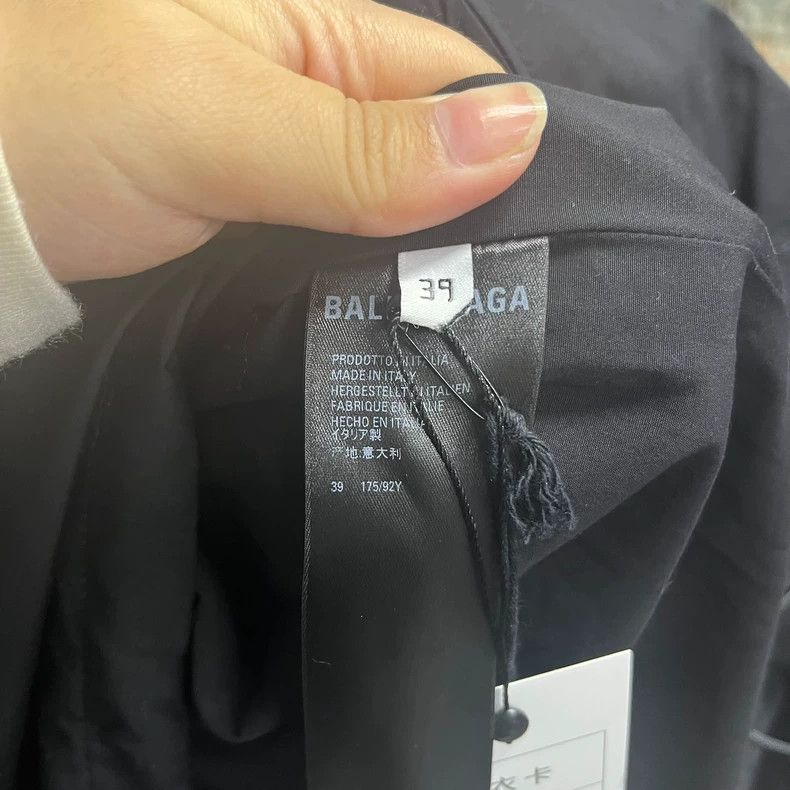 Balenciaga Black Balenciaga Logo Windbreaker Jacket Size US M / EU 48-50 / 2 - 3 Thumbnail