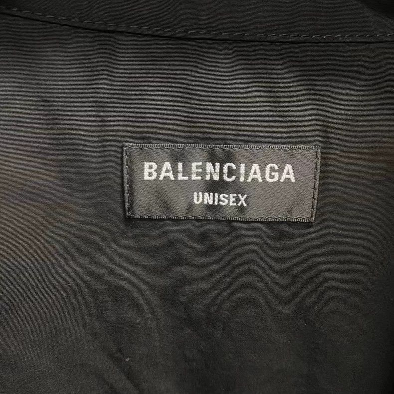 Balenciaga Balenciaga Black Logo Print Windbreaker Jacket Size US M / EU 48-50 / 2 - 3 Thumbnail