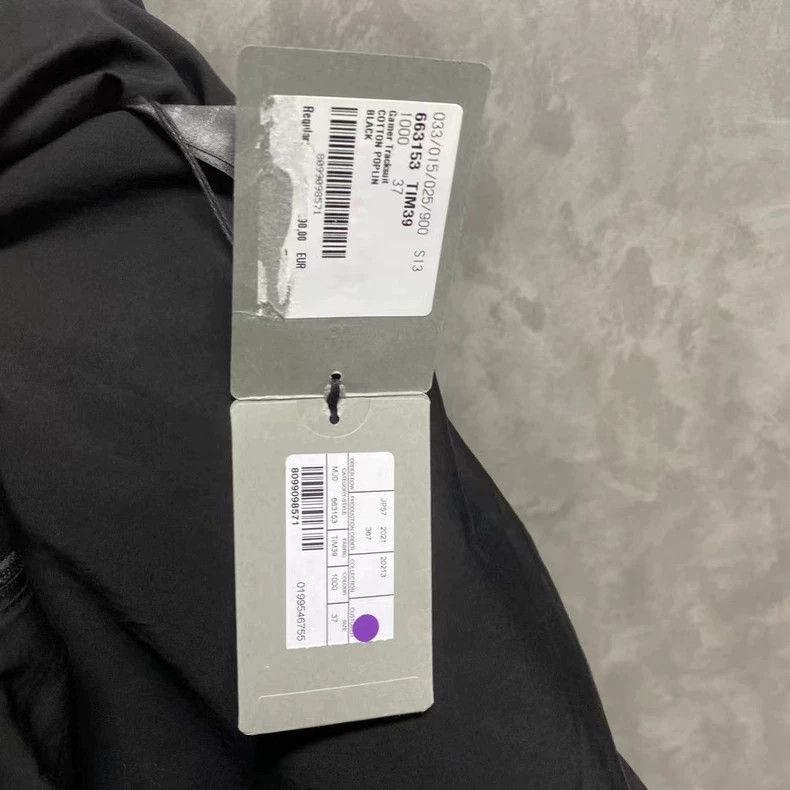 Balenciaga Balenciaga Black Logo Print Windbreaker Jacket Size US M / EU 48-50 / 2 - 5 Thumbnail