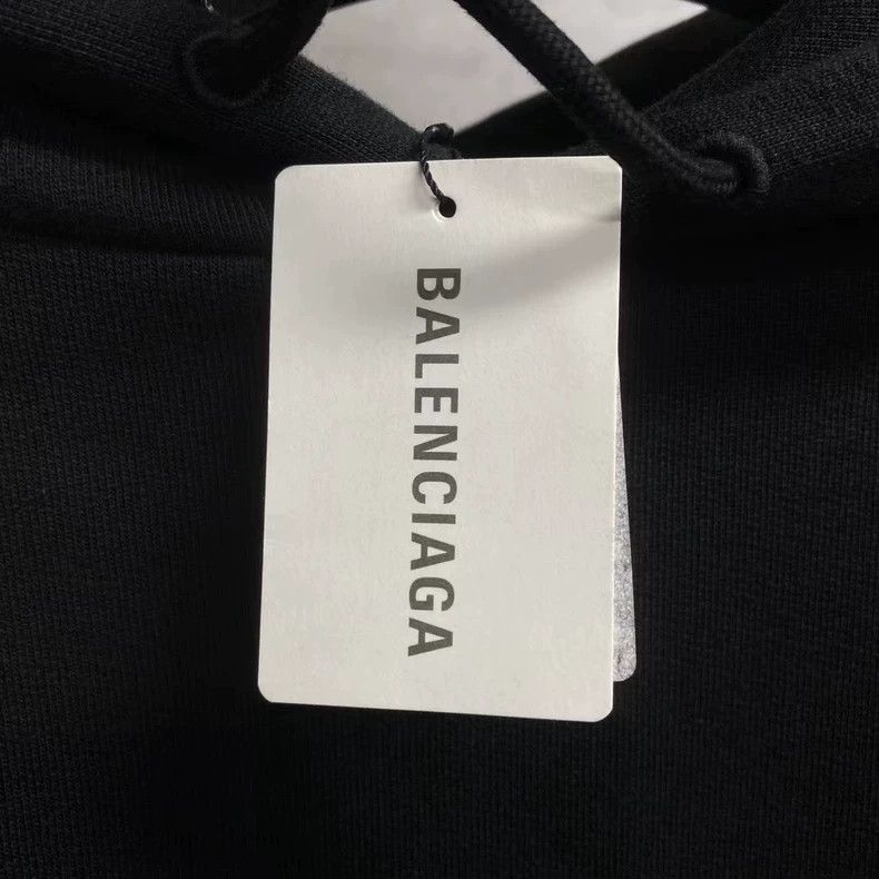 Balenciaga Balenciaga Black Crown Logo Hoodie Size US XS / EU 42 / 0 - 4 Thumbnail