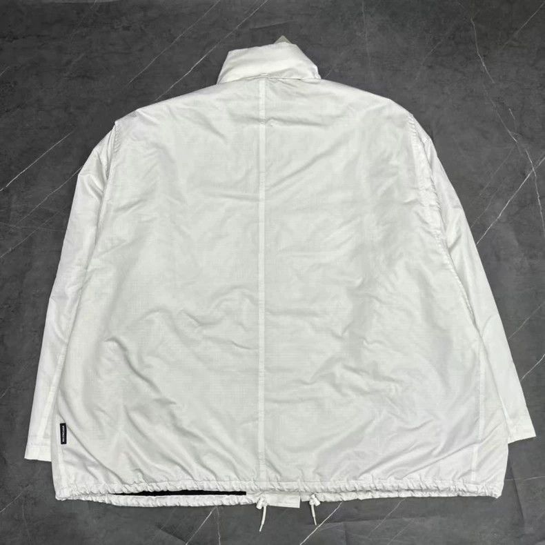 Balenciaga Balenciaga White Logo Cotton Jacket Size US L / EU 52-54 / 3 - 5 Thumbnail