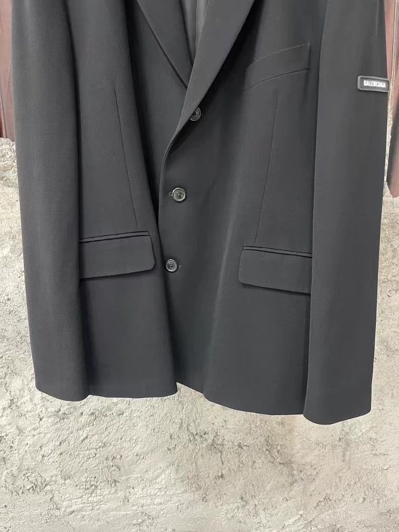 Balenciaga Balenciaga Black Printed Sleeve Label Suit Size US M / EU 48-50 / 2 - 4 Thumbnail