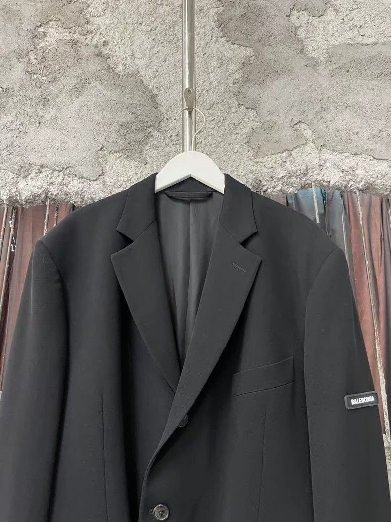 Balenciaga Balenciaga Black Printed Sleeve Label Suit Size US M / EU 48-50 / 2 - 3 Thumbnail