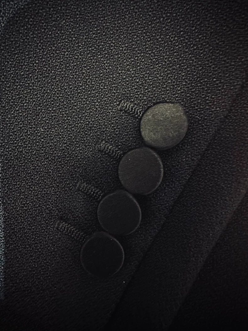 Saint Laurent Paris Elegant Black Smoking Jacket by Saint Laurent Size US XL / EU 56 / 4 - 3 Thumbnail