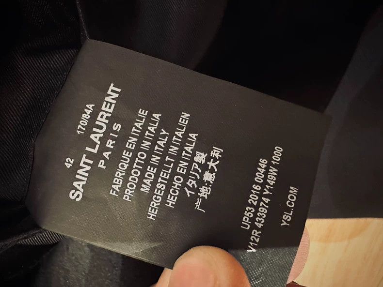 Saint Laurent Paris Elegant Black Smoking Jacket by Saint Laurent Size US XL / EU 56 / 4 - 5 Thumbnail