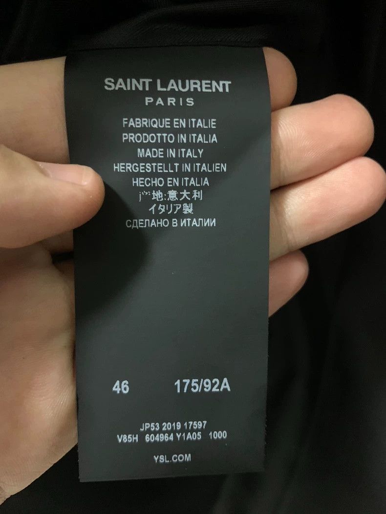 Saint Laurent Paris Saint Laurent Black Floral Chain Blazer Size XXL / US 16-18 / IT 52-54 - 4 Thumbnail