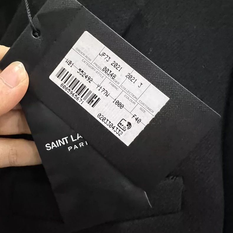Saint Laurent Paris Saint Laurent Black Coat Size 40 Size US M / EU 48-50 / 2 - 5 Thumbnail