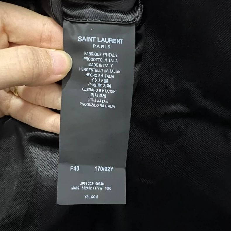 Saint Laurent Paris Saint Laurent Black Coat Size 40 Size US M / EU 48-50 / 2 - 3 Thumbnail