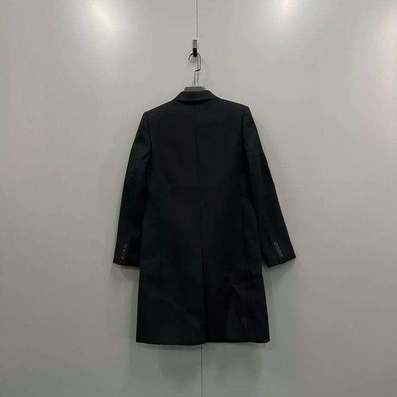 Saint Laurent Paris Saint Laurent Black Coat Size 40 Size US M / EU 48-50 / 2 - 2 Thumbnail
