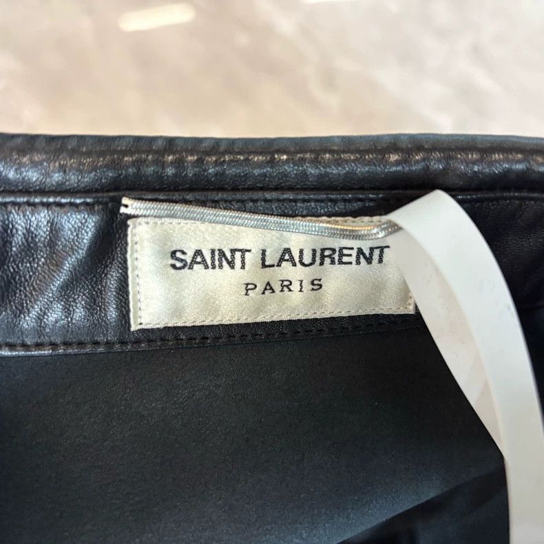 Saint Laurent Paris Black Leather Jacket by Saint Laurent Paris Size US S / EU 44-46 / 1 - 3 Thumbnail