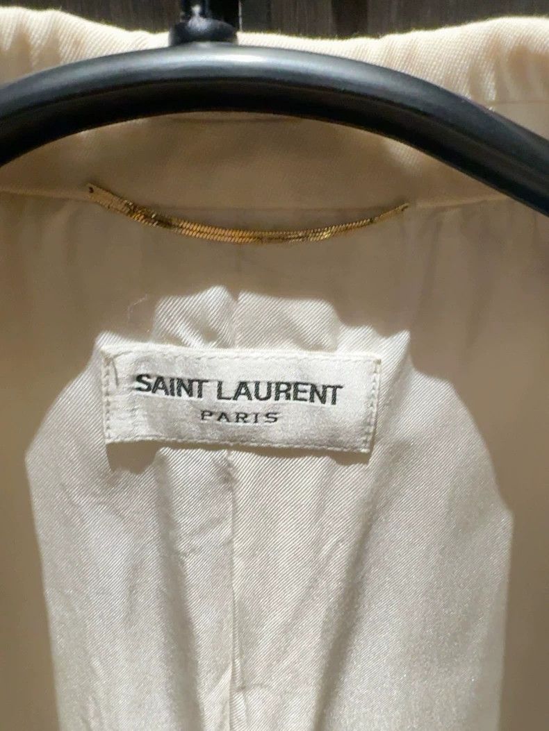 Saint Laurent Paris Saint Laurent White Suit Jacket for Spring Size US M / EU 48-50 / 2 - 2 Thumbnail