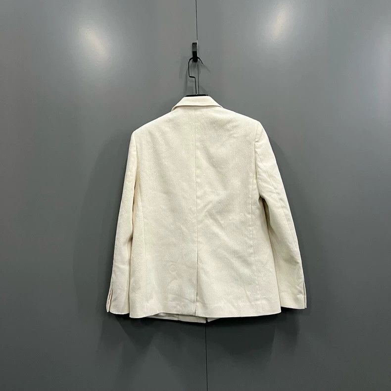Saint Laurent Paris Saint Laurent Beige Blazer Size 50 Size US L / EU 52-54 / 3 - 2 Thumbnail