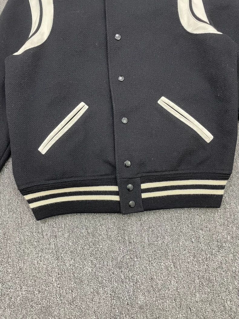 Saint Laurent Paris Saint Laurent Paris Black White Baseball Jacket Size US L / EU 52-54 / 3 - 6 Thumbnail