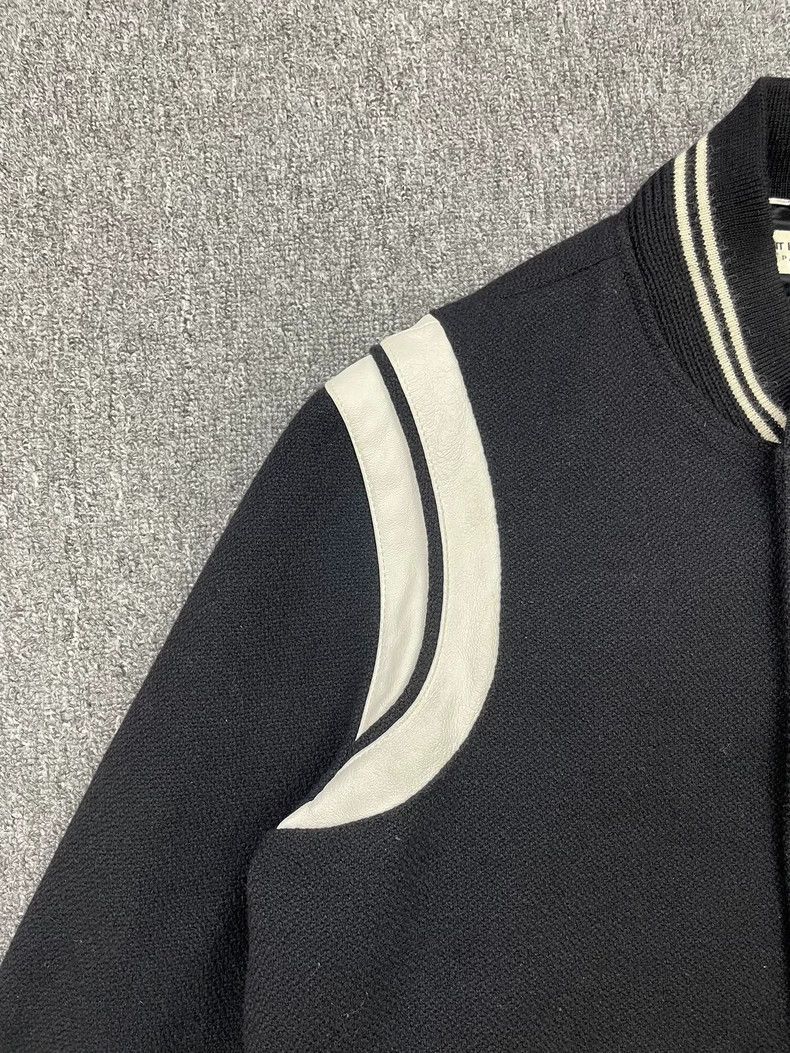 Saint Laurent Paris Saint Laurent Paris Black White Baseball Jacket Size US L / EU 52-54 / 3 - 3 Thumbnail
