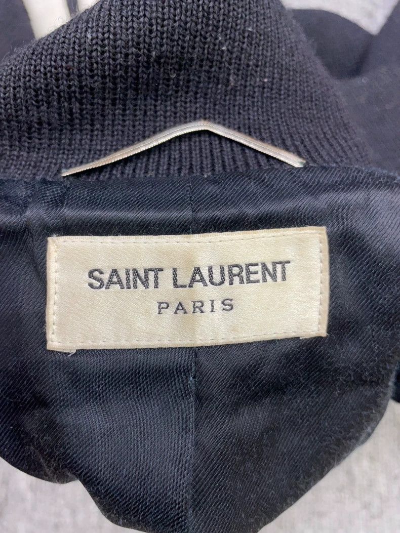 Saint Laurent Paris Saint Laurent Paris Black White Baseball Jacket Size US L / EU 52-54 / 3 - 8 Thumbnail