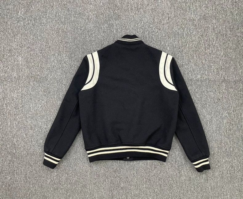 Saint Laurent Paris Saint Laurent Paris Black White Baseball Jacket Size US L / EU 52-54 / 3 - 5 Thumbnail