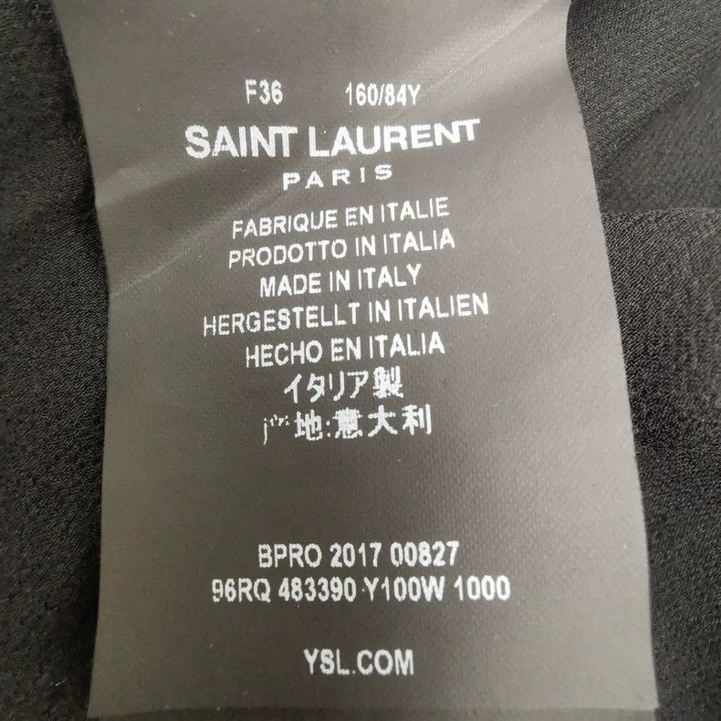 Saint Laurent Paris Black Silk Camisole Top by Saint Laurent Size US S / EU 44-46 / 1 - 4 Thumbnail