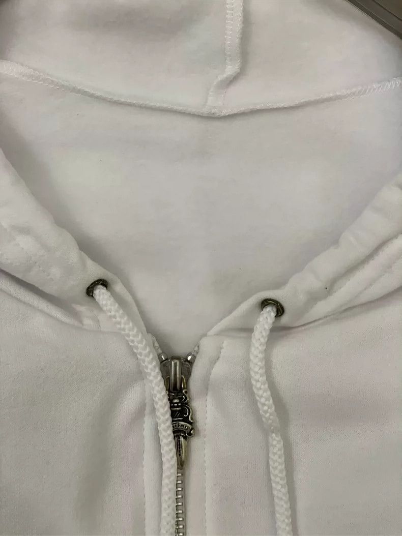 Chrome Hearts Chrome Hearts White Zipper Hoodie Size US XL / EU 56 / 4 - 5 Thumbnail