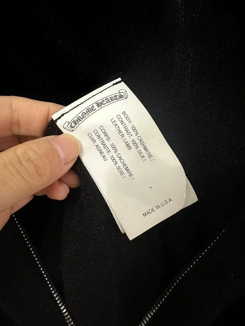 Chrome Hearts High-End Cashmere Silk Leather Hoodie Size US S / EU 44-46 / 1 - 5 Thumbnail