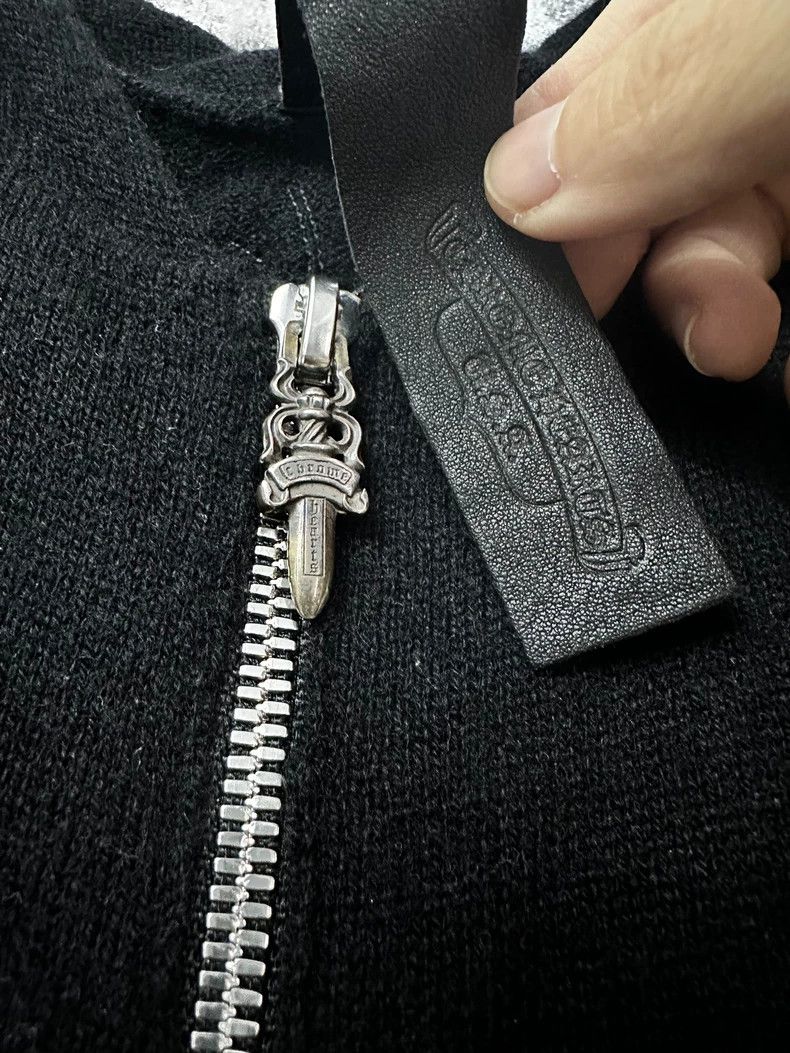 Chrome Hearts High-End Cashmere Silk Leather Hoodie Size US S / EU 44-46 / 1 - 2 Thumbnail