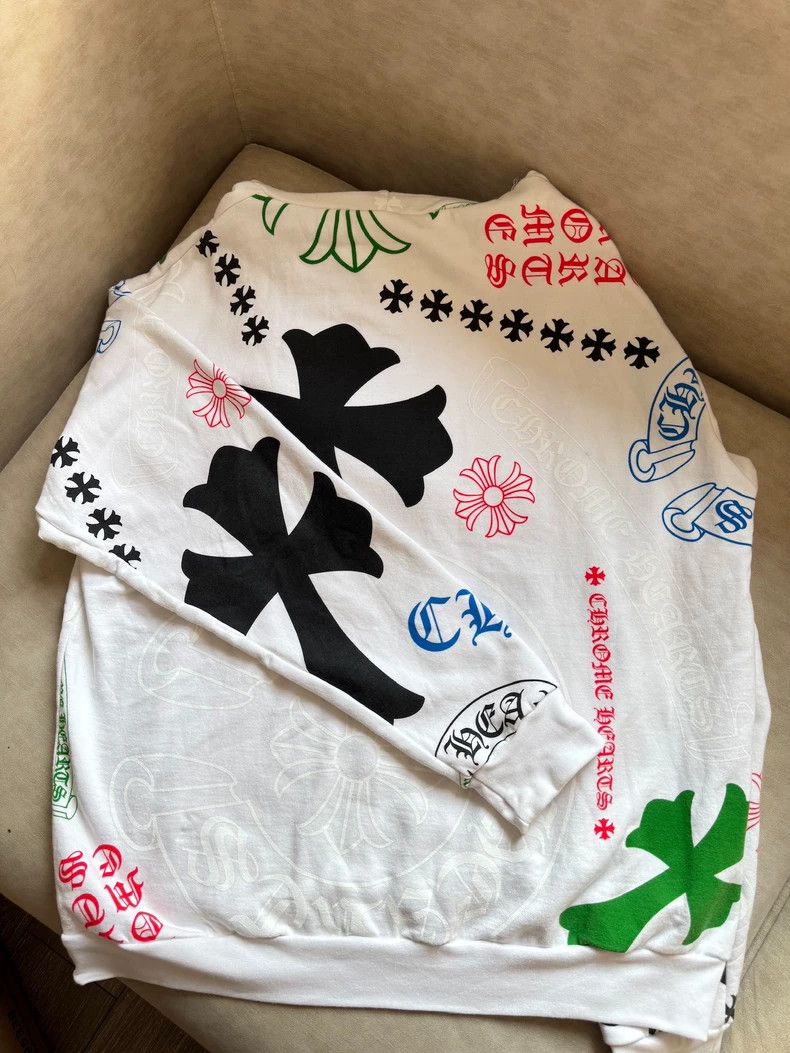Chrome Hearts Chrome Hearts Stencil Logo Long Sleeve Hoodie Size US L / EU 52-54 / 3 - 2 Thumbnail