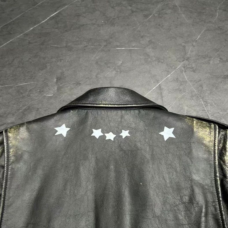 Saint Laurent Paris Saint Laurent Vintage Leather Motorcycle Jacket Size US L / EU 52-54 / 3 - 7 Thumbnail