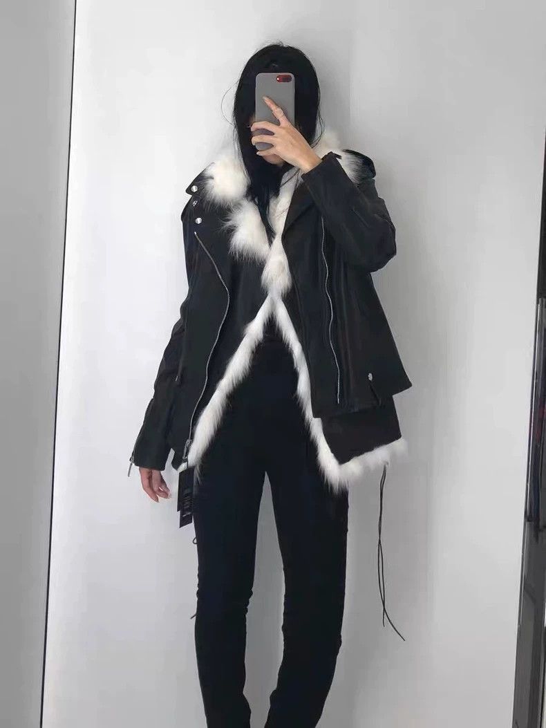 Saint Laurent Paris Saint Laurent Fur Leather Jacket Size US S / EU 44-46 / 1 - 8 Thumbnail