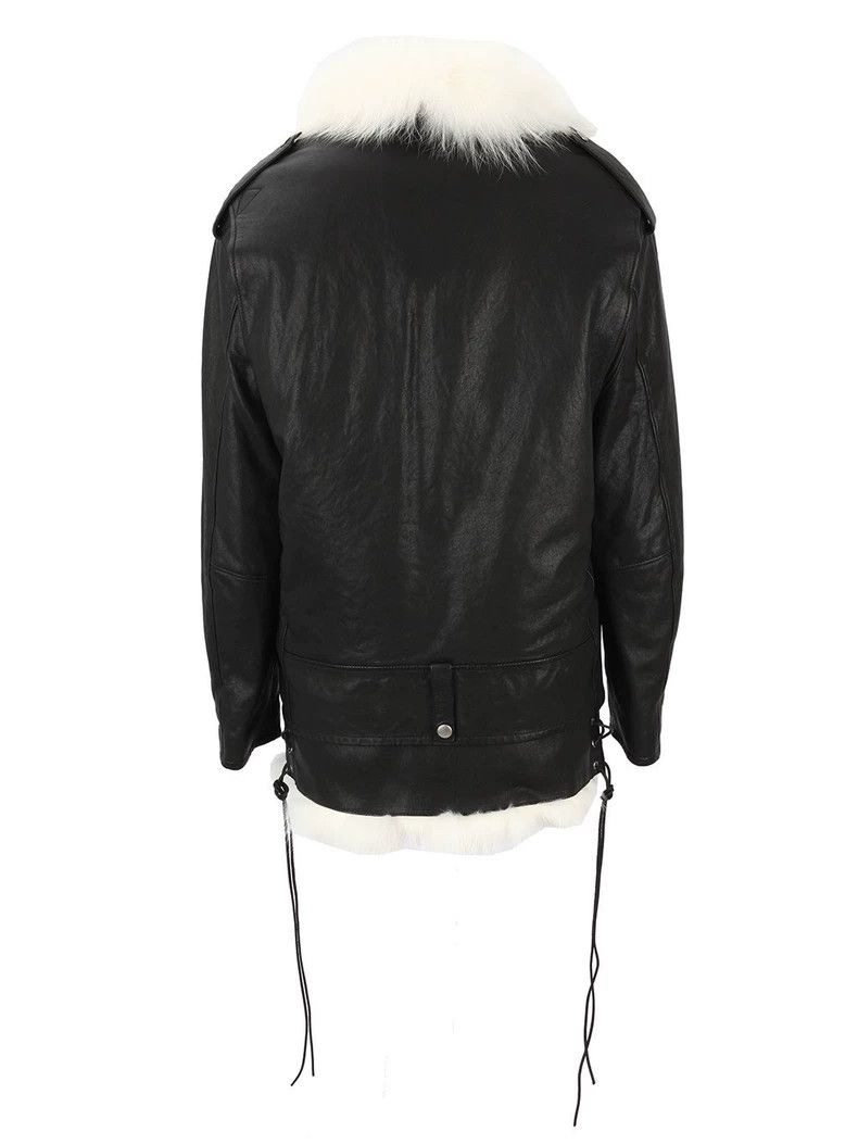 Saint Laurent Paris Saint Laurent Fur Leather Jacket Size US S / EU 44-46 / 1 - 3 Thumbnail