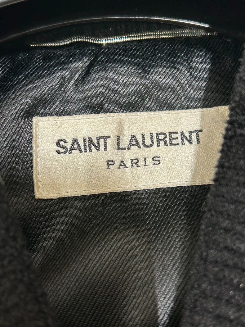 Saint Laurent Paris Saint Laurent Black Velvet Bomber Jacket Size US XL / EU 56 / 4 - 3 Thumbnail