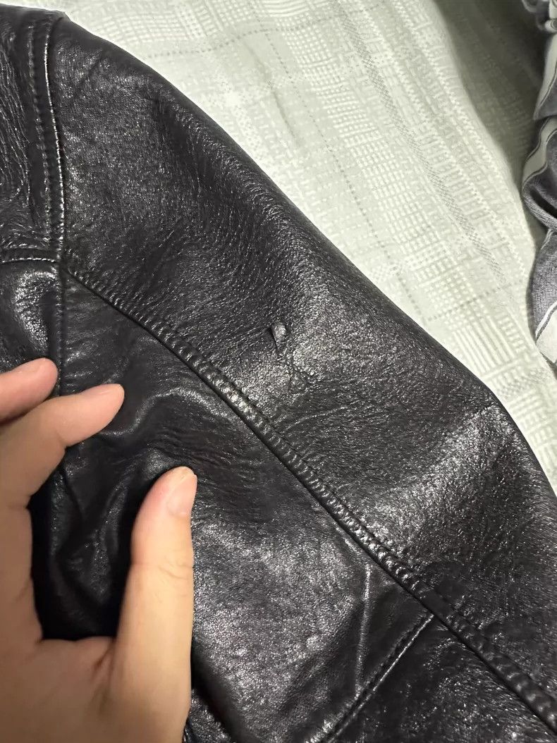 Saint Laurent Paris Stylish YSL Leather Bomber Jacket Size US M / EU 48-50 / 2 - 5 Thumbnail