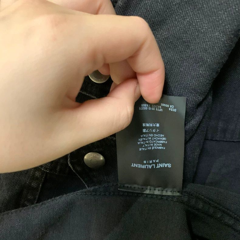 Saint Laurent Paris Saint Laurent Denim Jacket for Women Size US S / EU 44-46 / 1 - 3 Thumbnail