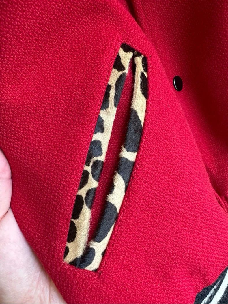 Saint Laurent Paris Saint Laurent Red Leopard Print Jacket Size US M / EU 48-50 / 2 - 5 Thumbnail